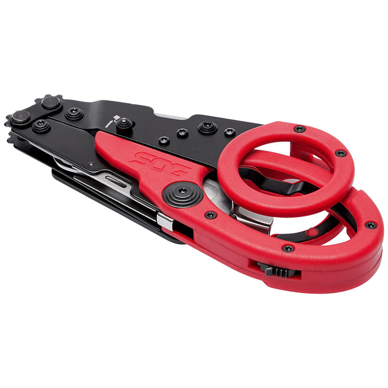  [AUSTRALIA] - SOG ParaShears- Multi-Tool for Precise Work in Medical Applications with 11 Specialty Tools and Smooth Cutting-Red (23-125-02-43)