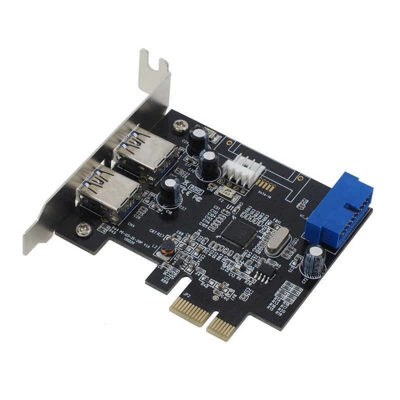  [AUSTRALIA] - Sedna - PCI Express USB 3.0 4-Port Adapter (2E 2I (20 Pin Internal Port)) with Low Profile Bracket, Support Win 8 UASP