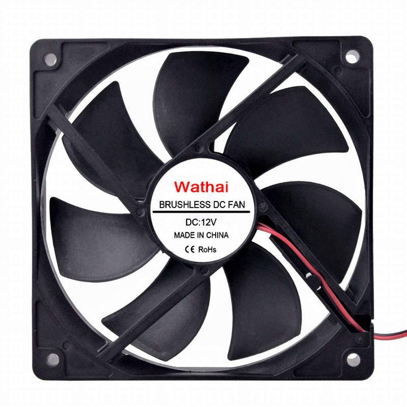  [AUSTRALIA] - Wathai 120mm Fan 120mm x 25mm 4Pin 12V DC Brushless Computer Case Cooling Fan 12V 4Pin 1500RPM