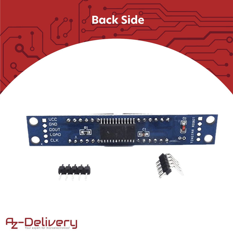  [AUSTRALIA] - AZDelivery 3 x MAX7219 LED module TM1637 8 bit 7-segment display LED display compatible with Arduino and Raspberry Pi including e-book!