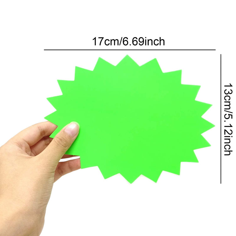  [AUSTRALIA] - Honbay 40PCS 13x17cm/5.12x6.69inch Fluorescent Blank Store Signs Retail Sale Signs Price Labels