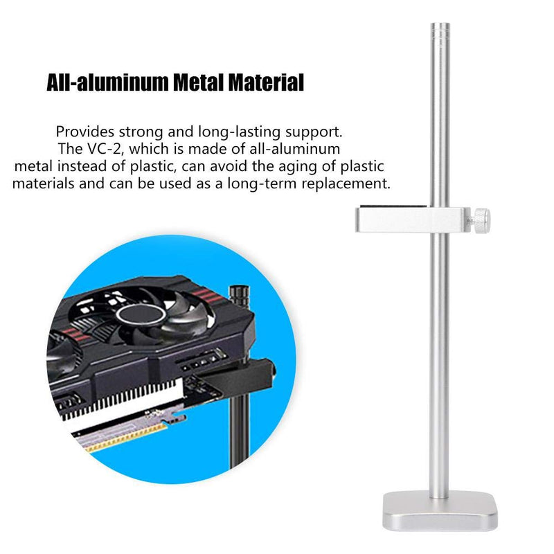  [AUSTRALIA] - Graphics Card GPU Brace Support Holder Bracket, Aluminum Polishing Graphics Card Holder Stand Jack Adjustable Bracket Support (White) silver