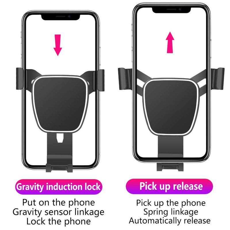  [AUSTRALIA] - LUNQIN Car Phone Holder for 10th gen 2016-2021 Honda Civic Auto Accessories Navigation Bracket Interior Decoration Mobile Cell Phone Mount Civic（2016-2021）