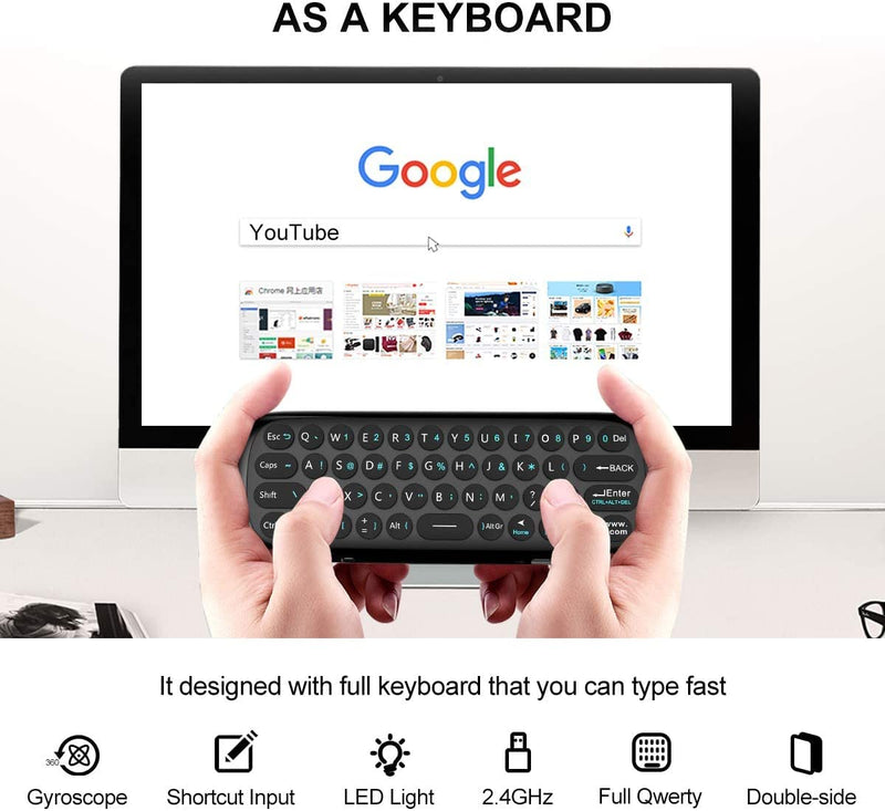  [AUSTRALIA] - WeChip W1 Remote 2.4G Wireless Keyboard Multifunctional Remote Control for Nvidia Shield/Android TV Box/PC/Projector/HTPC/All-in-one PC