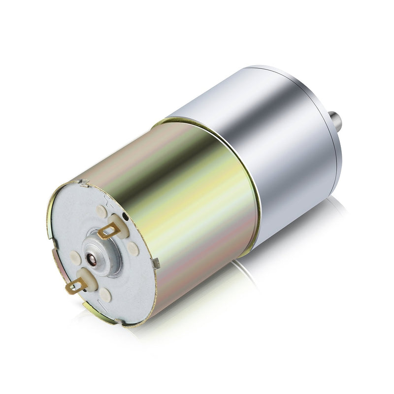 [AUSTRALIA] - Greartisan DC 12V 1000RPM Gear Motor High Torque Electric Micro Speed Reduction Geared Motor Eccentric Output Shaft 37mm Diameter Gearbox 12 Volt 1000 RPM