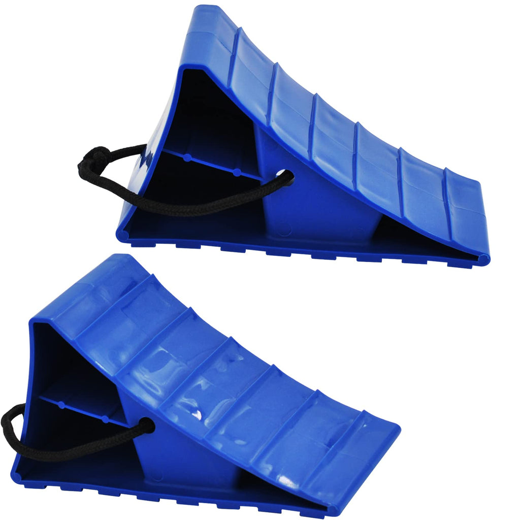  [AUSTRALIA] - RV Wheel Chocks,Wheel Stoppers Camper Leveler,Leveling Blocks 7.7" L x 3.8" W x 4.3" H (2 Pack)