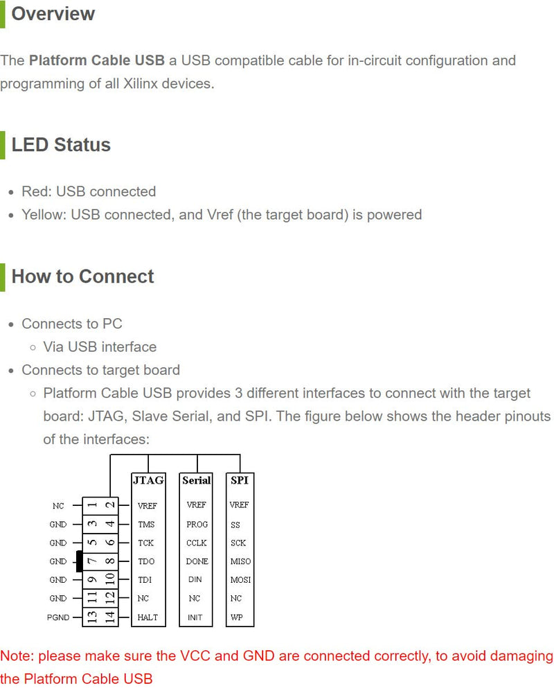  [AUSTRALIA] - Waveshare XILINX JTAG Download Debugger Compatible XILINX Platform Cable USB FPGA CPLD in-Circuit Debugger Programmer