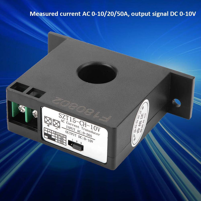  [AUSTRALIA] - AC Converter, AC Transmitter Power, Distribution and Control Equipment Instrumentation Mutual Inductance AC 0-50A to DC 0-10V (Model SZT15-CH-10V)