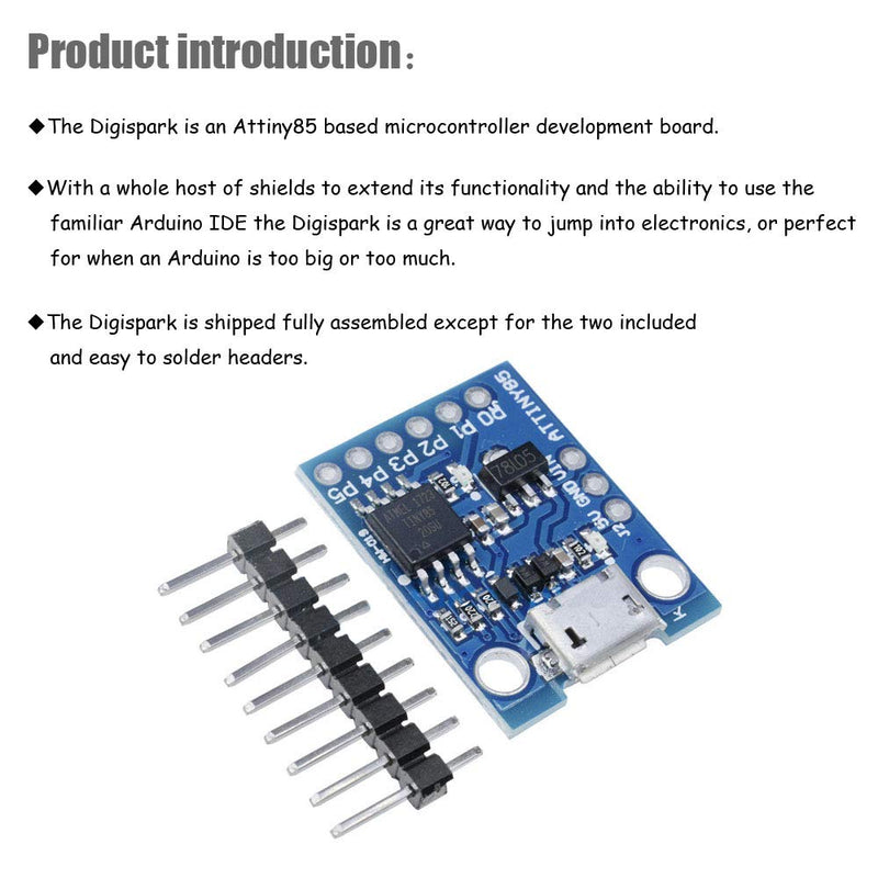  [AUSTRALIA] - Ximimark 2Pcs Digispark Kickstarter Mini ATTINY85 USB Development Board Module for Arduino IDE 1.0