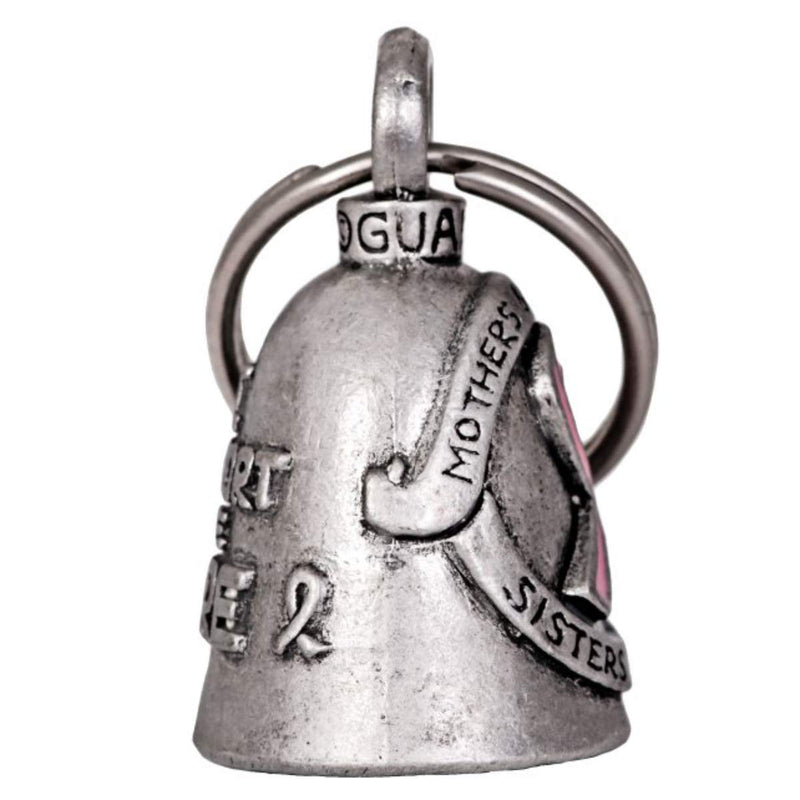 Hot Leathers BEA1086 Silver Support The Cure Guardian Bell 1x1.5 - LeoForward Australia