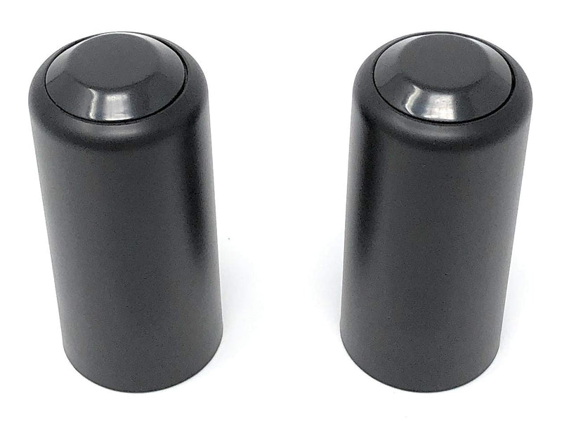 2 PCS Replacement Mic Battery Screw on Cap/Cover/Cup for Shure PGX/SLX Wireless (Black) Black - LeoForward Australia