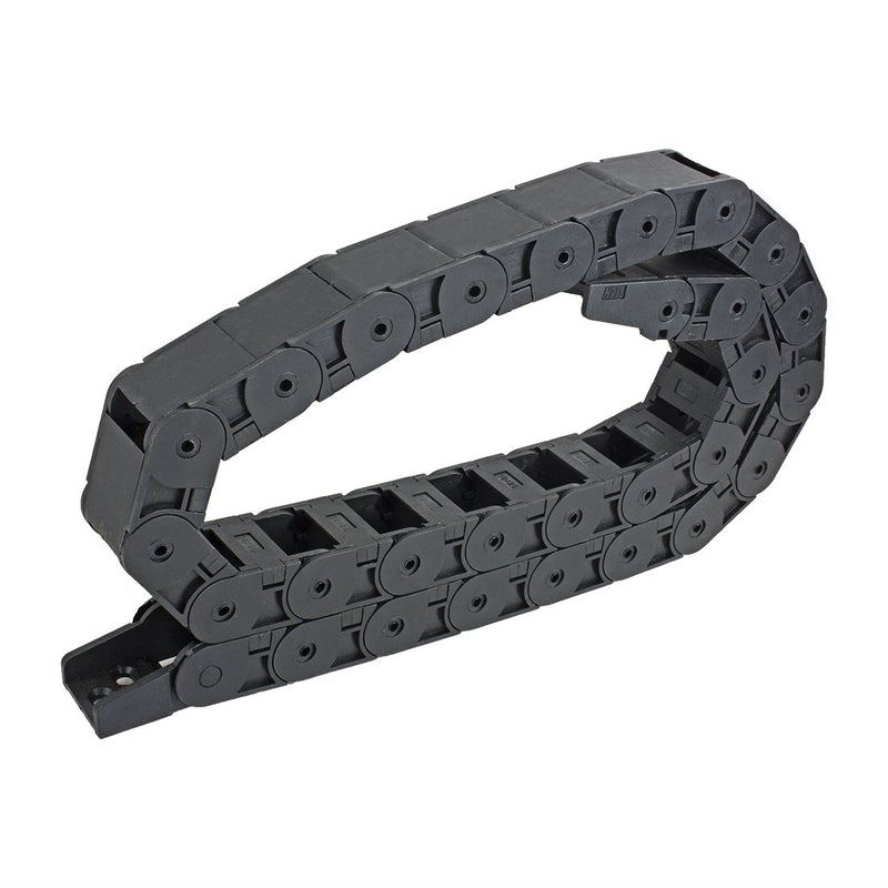  [AUSTRALIA] - uxcell R38 18mm x 25mm Plastic Semi Closed Cable Wire Carrier Drag Chain 1M Length Black