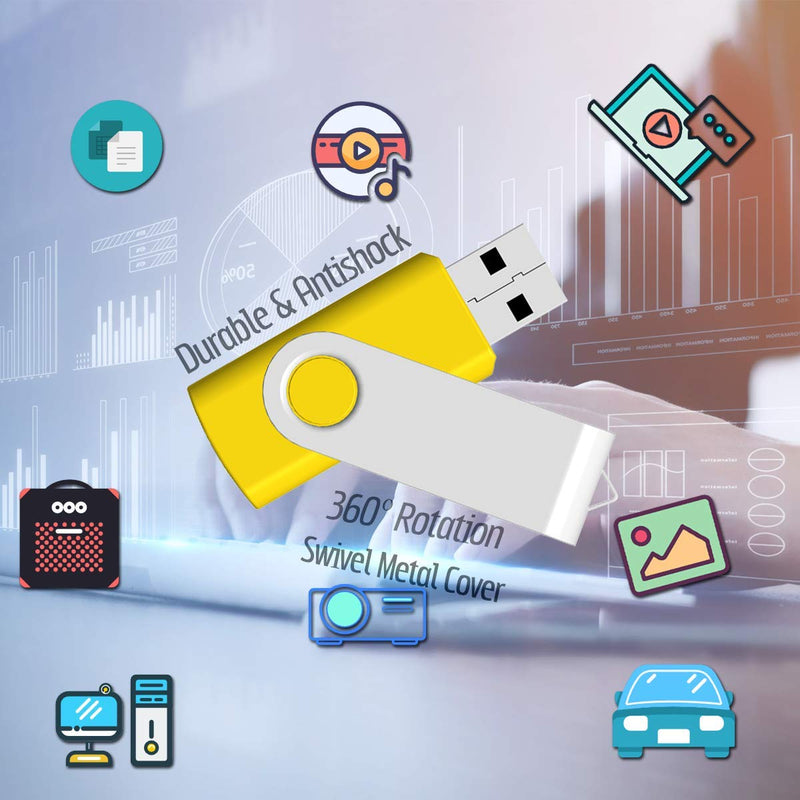  [AUSTRALIA] - 2GB USB Flash Drive 10 Pack JBOS 2 GB USB Drives Memory Stick Swivel 2G Thumb Drives Gig Stick USB2.0 Pen Drive for Date Storage, 2 Gig UBS Flash Drive, Zip Drive, Jump Drive, USB Stick, Mixed Color 2GB Mix(10)