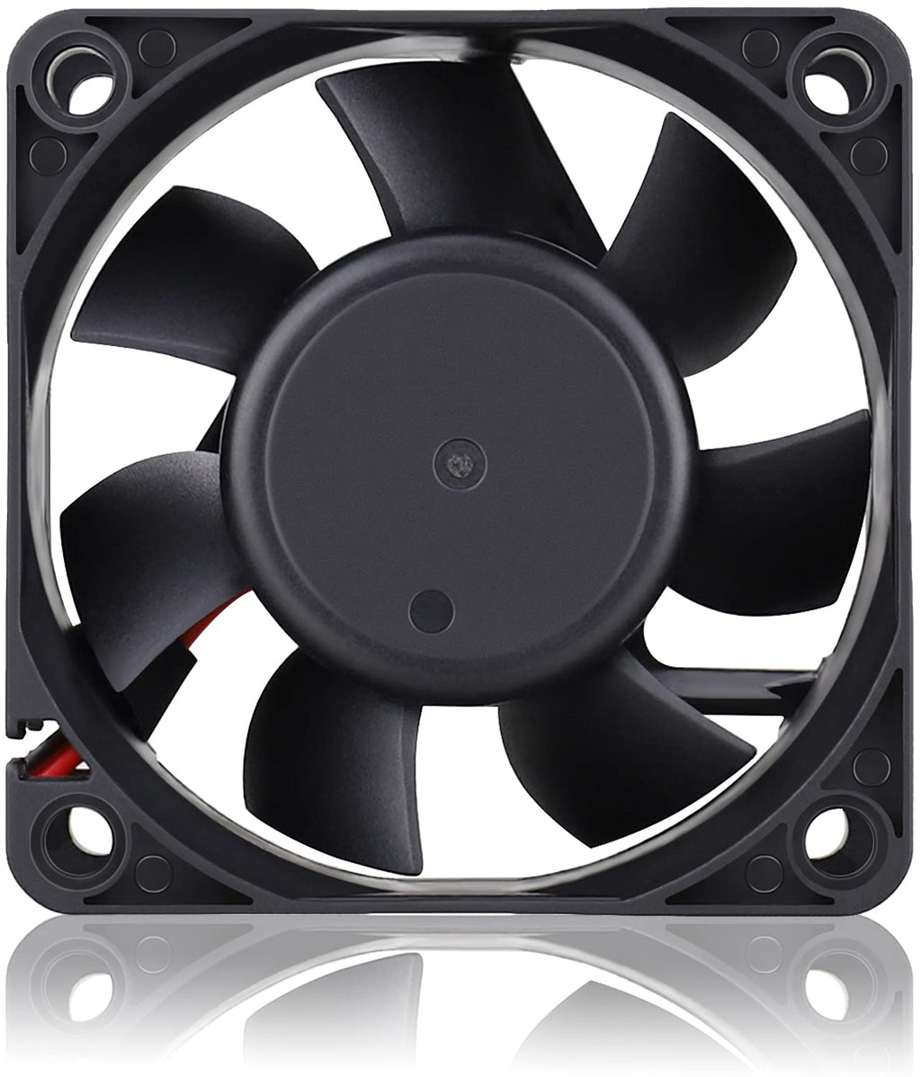  [AUSTRALIA] - GDSTIME 60mm x 60mm x 25mm 6cm 2 Wire Dc 24v Brushless Cooling Fan