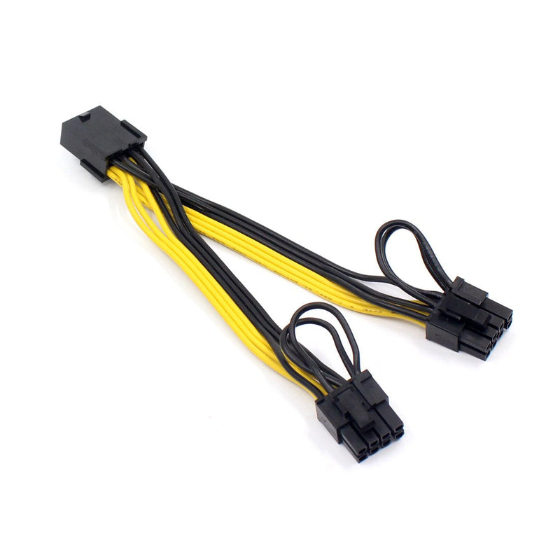  [AUSTRALIA] - BGNing 8pin to Dual PCIe 8 Pin (6+2) Graphics Card PCI-E Cable 8p Female to 2 Port Male Power Splitter Cable GPU 18AWG Wire