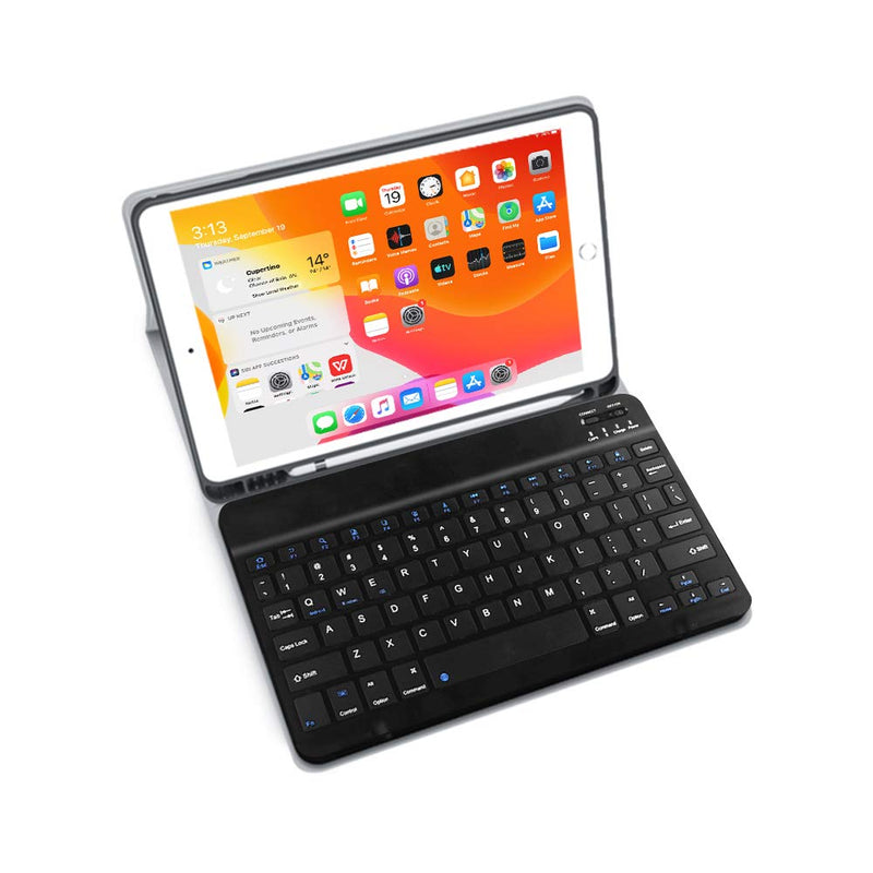  [AUSTRALIA] - XIWMIX Ultra-Slim Wireless Bluetooth Keyboard - Universal Rechargeable Bluetooth Keyboard Compatible with iPad Pro/iPad Air/iPad 9.7/iPad 10.2/iPad Mini and Other iOS Android Windows Devices black