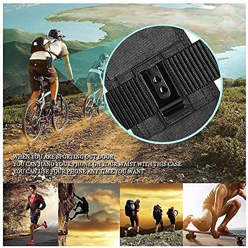  [AUSTRALIA] - AH Military Grade Cell Phone Carrier Holster Men Cell Phone Belt Holder, Compatible w/ [iPhone iPhone 12 Mini SE 5 5S 5C Samsung J1 J3 LG K7 K10 & More] fits Waterproof/Defender/Thick Heavy Duty Case BLACK Small (5.6 X 3.1 X 0.7 in)