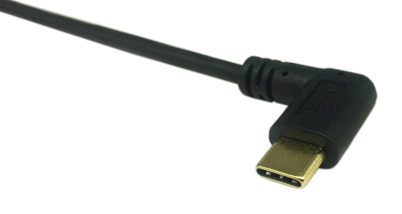 CERRXIAN 9 inch Gold Plated USB Left & Right Angle 3.0 Type C Male to Left Angle USB Type A 2.0 Male Fast Charge and Data Sync Cable L - LeoForward Australia