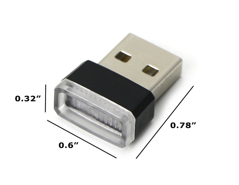 iJDMTOY (1 Aqua Ice Blue USB Plug-in Miniature/Nano LED Car Interior Ambient Accent Lighting Kit - LeoForward Australia
