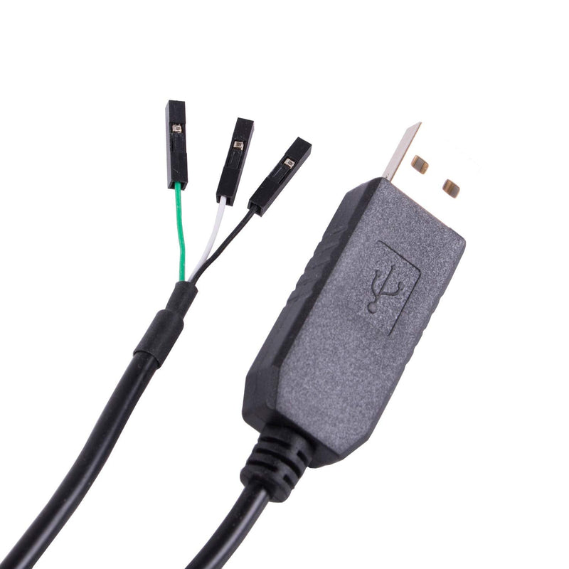  [AUSTRALIA] - FTDI USB to TTL Serial 5V Adapter Cable with 3 Pin 0.1 inch Pitch Male Socket Header UART IC FT232RL Chip for Windows 10 8 7 Linux MAC OS (Logic 5V Level) Logic 5V Level
