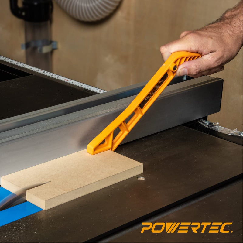  [AUSTRALIA] - POWERTEC 71337 11.5” Deluxe Magnetic Push Stick with Embedded Magnets in Ergonomic Handle for Space Efficient Storage | Woodworking Tools Magnetic Push Stick, 1PK