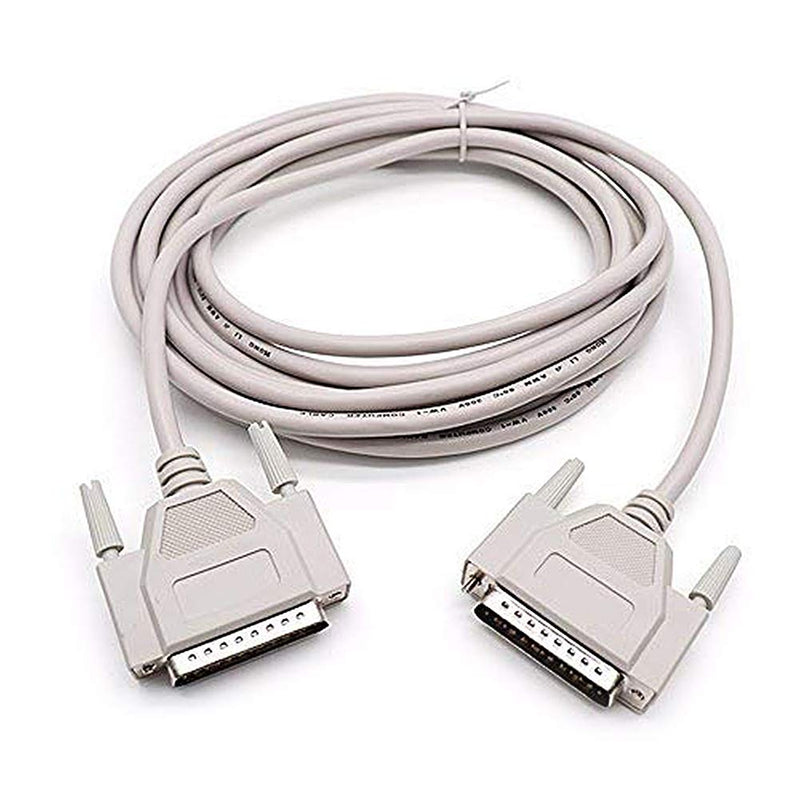 [AUSTRALIA] - Yohii 14.7 Ft/ 4.5M DB25 Male to Male Parallel Printer Extension Cable Serial RS232 Cable
