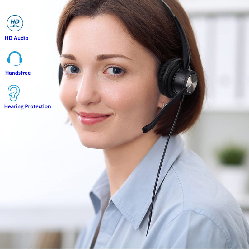  [AUSTRALIA] - MKJ Cisco Phone Headset Corded RJ9 Telephone Headset with Noise Cancelling Microphone for Cisco CP-7821 7841 7942G 7931G 7940 7941G 7945G 7960 7961G 7962G 7965G 7975G 8811 8841 8861 9951 9971