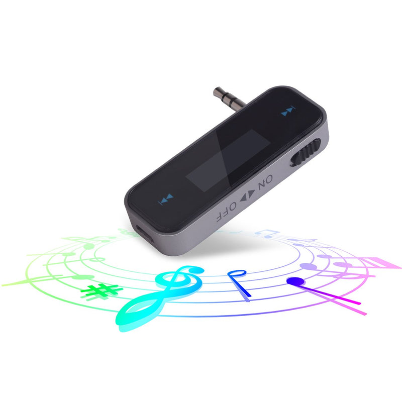 Beinhome FM Transmitter Audio Adapter Car Kit, Wireless in-Car Radio Transmitter Built-in 3.5mm Aux Port for Car iPhone 6s 5 SE iPod iPad Smart Phones MP3 MP4 Audio Players - LeoForward Australia