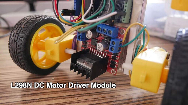  [AUSTRALIA] - 4Pack L298N Motor Drive Controller Board DC Dual H-Bridge Robot Stepper Motor Control and Drives Module for Arduino Smart Car Power UNO MEGA R3 Mega2560 (4 PACK)