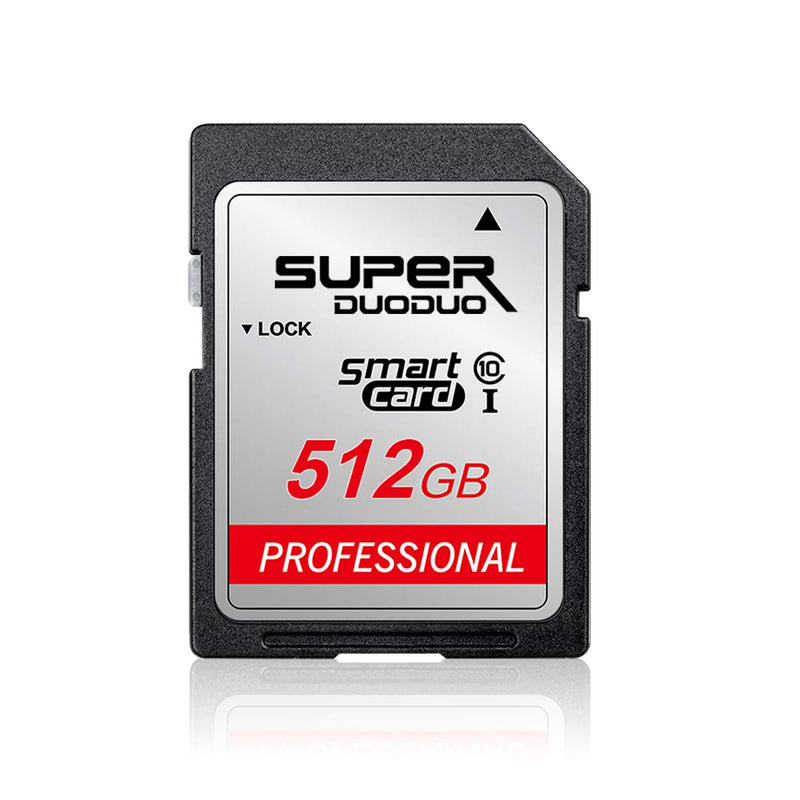  [AUSTRALIA] - SD Card 512GB Class 10 Memory Card 512GB HIGH Speed for Camera,Table,Filmmakers,Videographers,Vloggers and Other SD Devices SD-512GB