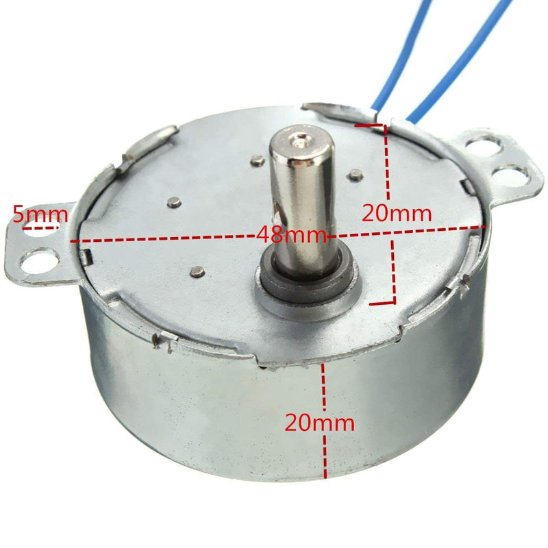  [AUSTRALIA] - 1 Piece 4 Sizes AC 100V-127V 4W 50/60Hz Synchronous Motor (15-18RPM) 15-18RPM