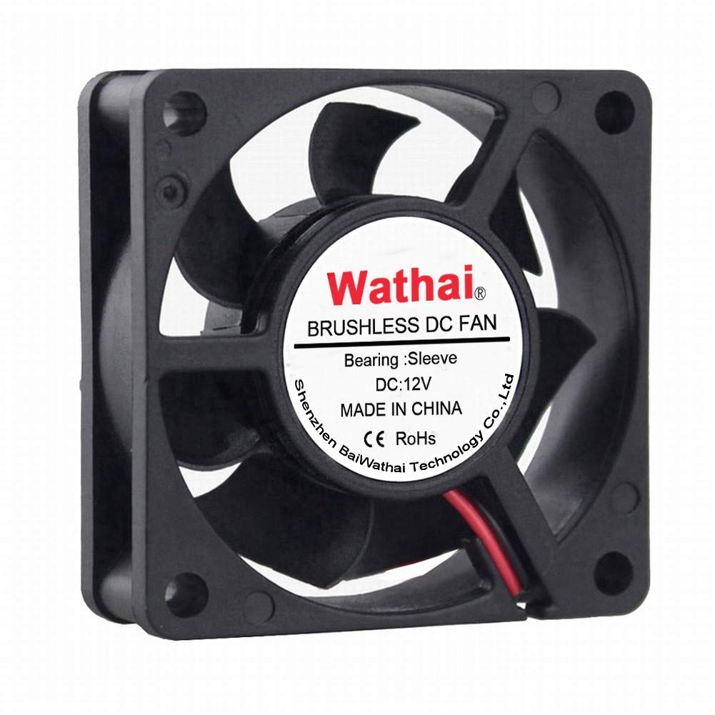  [AUSTRALIA] - Wathai 60mm x 60mm x 20mm 12V 2Pin DC Cooling Fan Brushless Cooler Fan