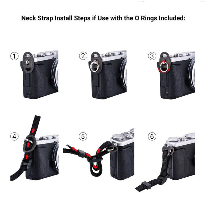  [AUSTRALIA] - JJC Soft Camera Neck Shoulder Strap for Sony ZV-E10 A6000 A6100 A6300 A6400 A6500 A6600 Fuji Fujifilm X-T30 X-T20 X-T10 X-T4 X-T3 X-T2 X100V X100F X-S10 X-E4 Canon EOS M50 M6 Mark II Nikon Z50 & More Black