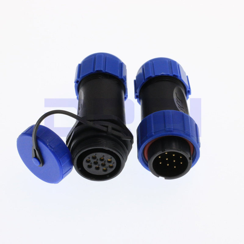  [AUSTRALIA] - DRRI SP21 10pin Cable Docking Connector Plug& Socket Waterproof Circular Aviation Cable Connector (10Pin)