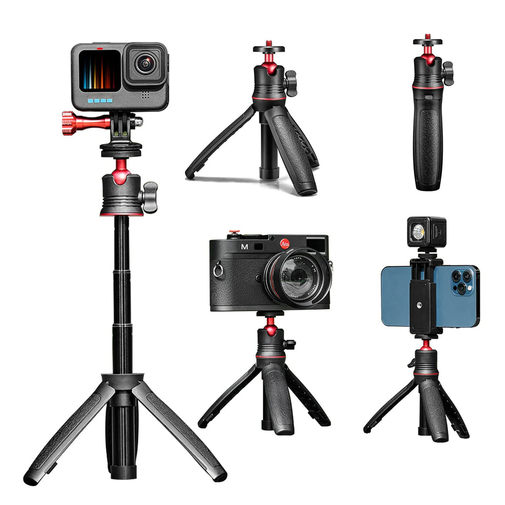  [AUSTRALIA] - Extension Pole Tripod, Mini Selfie Stick Tripod Stand Handle Grip for Webcam iPhone 11 Pro Max Gopro hero10/9/8 Samsung Smartphone Canon G7X Mark III Sony ZV-1 RX100 VII A6400 A6600 Cameras