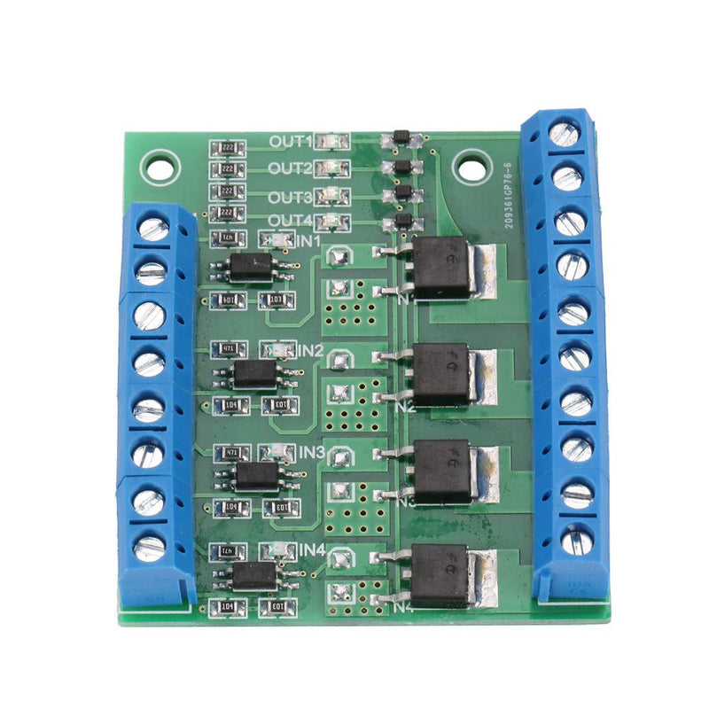  [AUSTRALIA] - 4-Channel MOS FET PWM PLC Amplifier Circuit Board Driver Module 3-20V to 3.7-27VDC 10A Driver Module for High Power Equipments