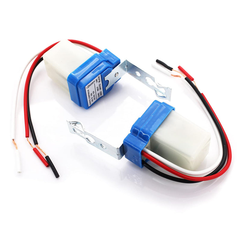  [AUSTRALIA] - 2PCS AC DC 12V Auto On Off Photocell Street Light Sensor Switch Photoswitch