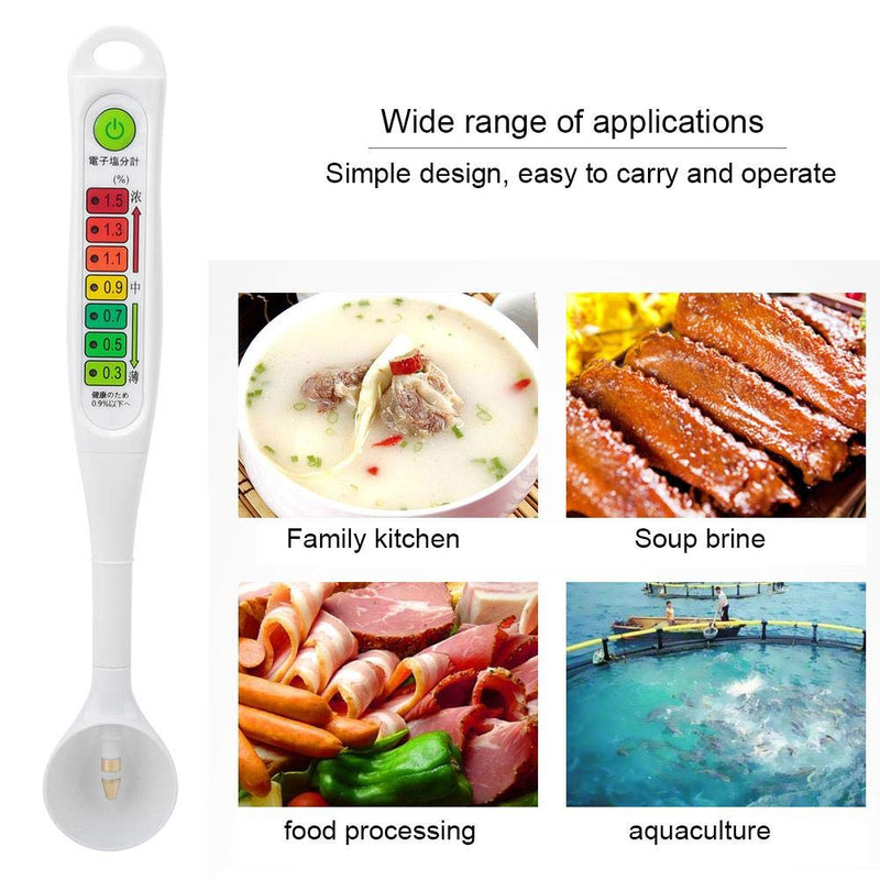 Salinometer, LED Lights Salinity Tester Professional Accurate Food Liquid Salinity Meter Pen Type Salinity Meter for Testing Salinity Value of a Solution - LeoForward Australia