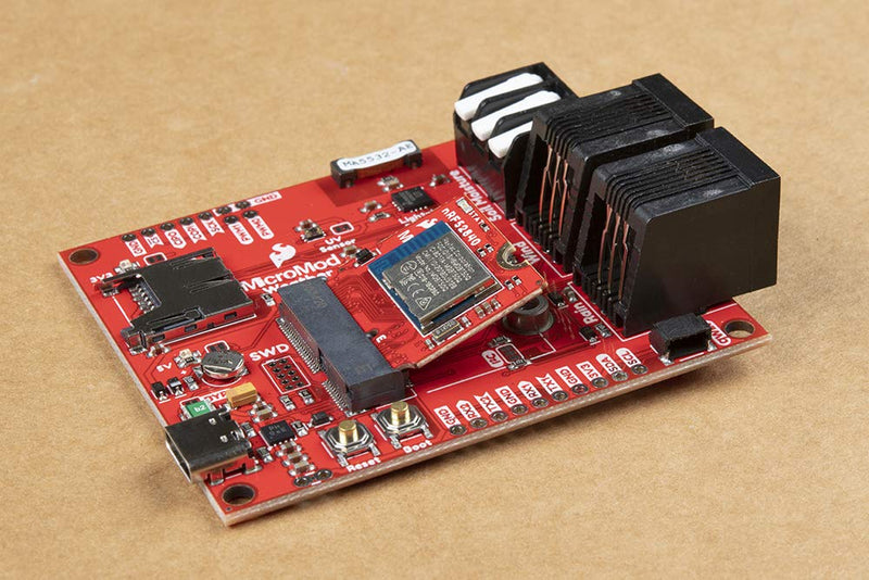  [AUSTRALIA] - SparkFun MicroMod nRF52840 Processor - Modular Interface Ecosystem That Connects nRF52840 microcontroller/Processor Board to Various/Carrier Board peripherals