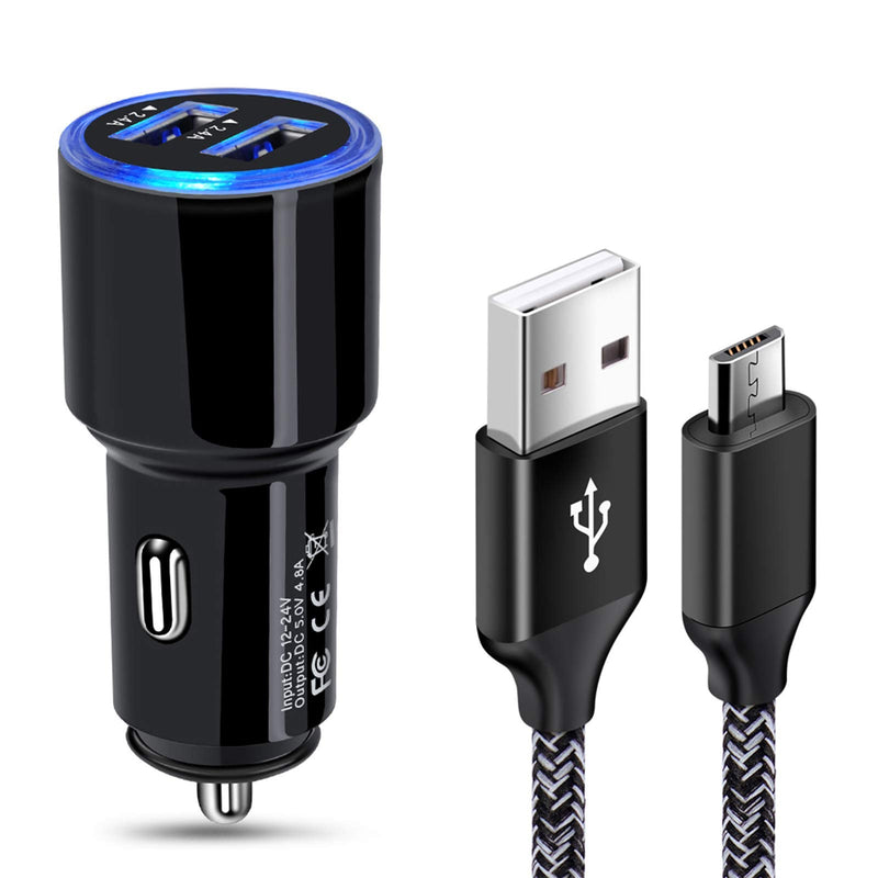  [AUSTRALIA] - Fast Car Charger Android, Fast Charging Micro USB Cable Compatible for Samsung Galaxy S7 S6 J8 J7 J6 J5 J4 J3,Note 5 4 3, Moto E4 E5 G4 G5 G6 Play,LG K10 K20 K30 G2 G3 G4 Prime 2,LG Stylo 2 3 Plus