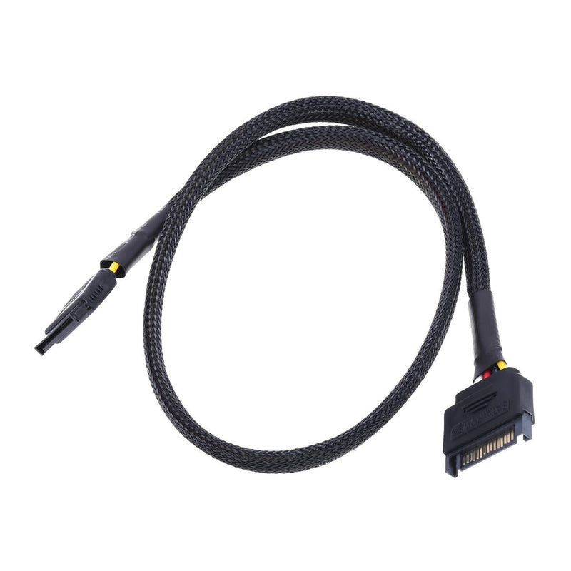  [AUSTRALIA] - Phobya SATA Power Extension Cable, 60cm, Sleeved, Black