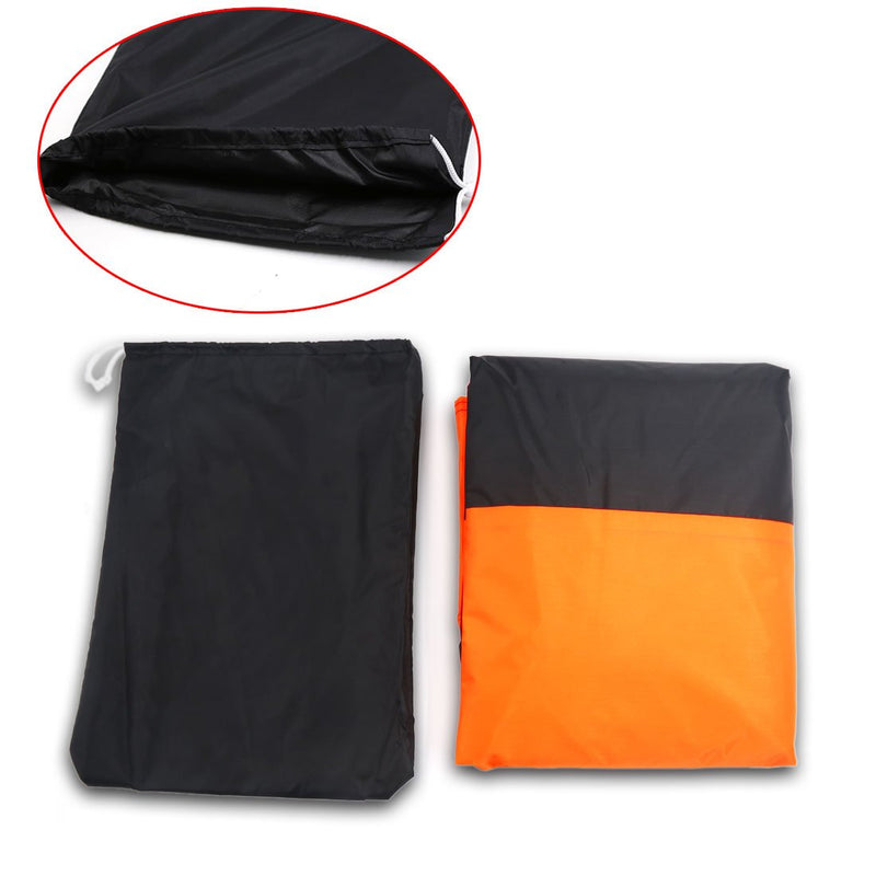  [AUSTRALIA] - uxcell XXL 180T Rain Dust Protector Black+Orange Scooter Motorcycle Cover 104" for Honda Victory Kawasaki Yamaha Suzuki Harley Davidson