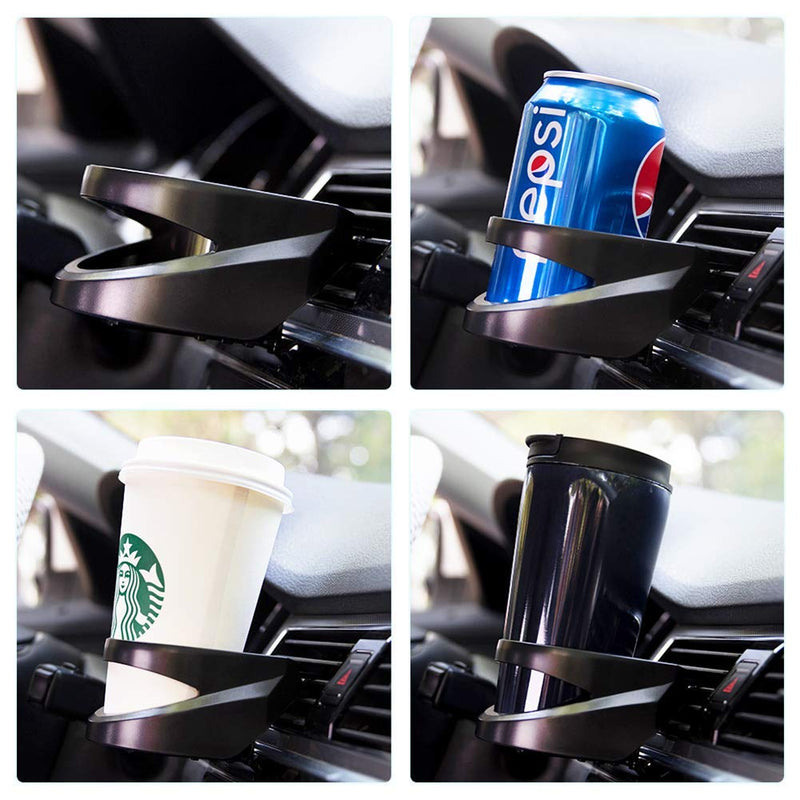  [AUSTRALIA] - LITTLEMOLE Car Air Vent Mount Drink Bottle Cup Holder ，A/C Vent Coffee Water Juice Tea Cup Bottle Can Holder for Car Vehicle Automobile Truck Van Taxi Jeep MPV