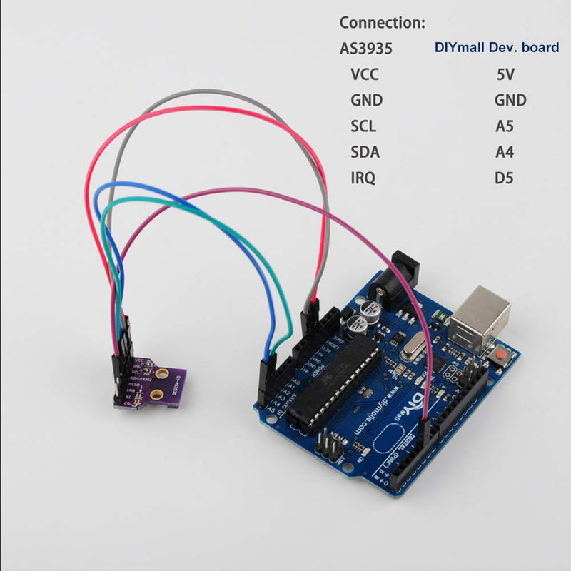  [AUSTRALIA] - GY-AS3935 Lighting Sensor Module SPI I2C MA5532-AE Lighting Strike Thunder Storm Distance Detector Breakout Board