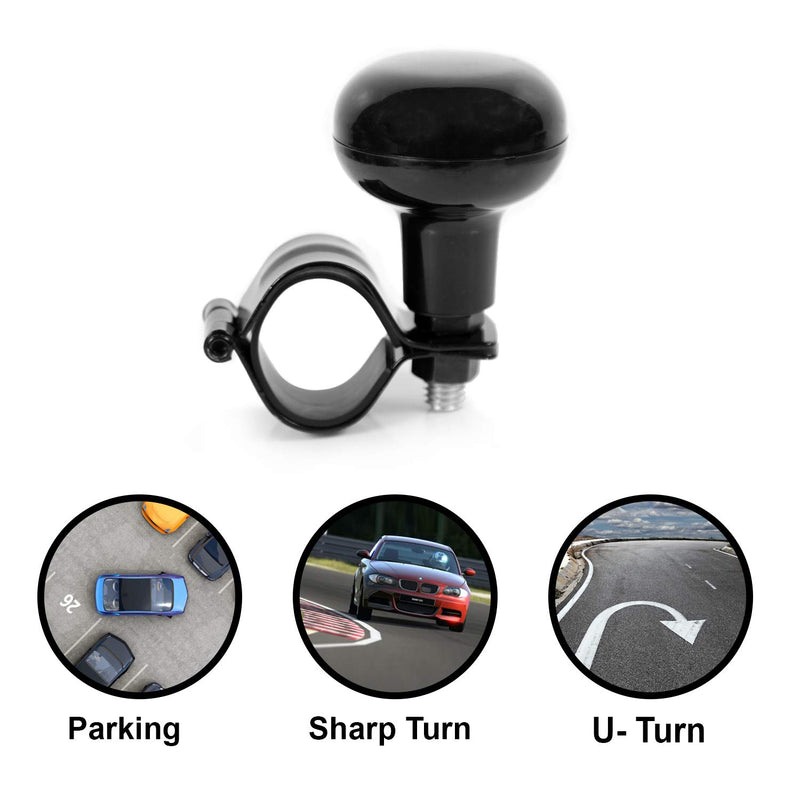  [AUSTRALIA] - lebogner Steering Wheel Spinner, Assistant Steering Wheel Knob with Power Ball Handle, Universal Fit Suicide Spinner Accessory with A Comfortable Grip for Car, SUV, Truck, and Boat, Installs Easlily