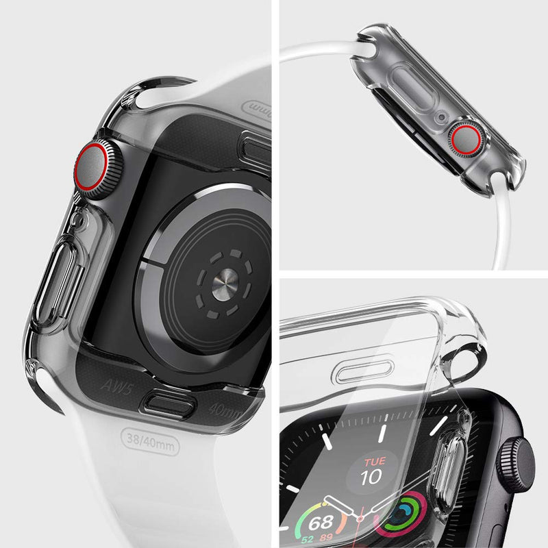 Spigen Ultra Hybrid Designed for Apple Watch Screen Protector Case for 40mm Series 6/SE/5/4 - Crystal Clear - LeoForward Australia