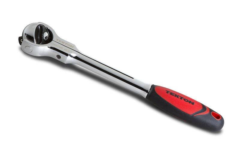  [AUSTRALIA] - TEKTON 3/8-Inch Drive by 9-Inch Quick-Release Swivel Head Ratchet, 72-Tooth Round Head | 1491