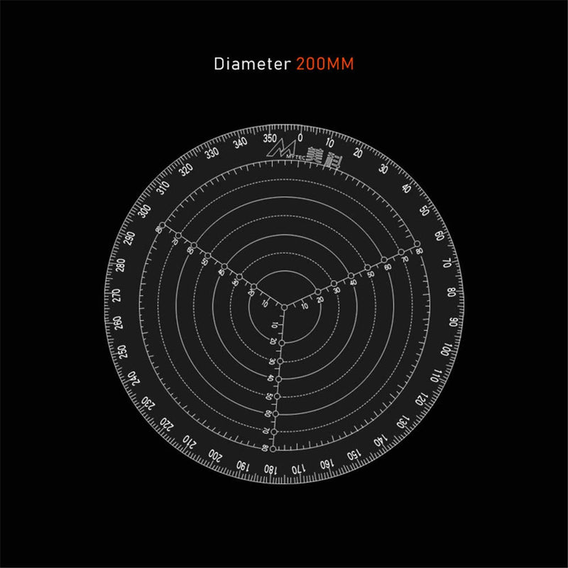  [AUSTRALIA] - 200mm/ 8 Inch Round Center Finder Compass for Wood Turners Lathe Work Bowls Lathe Wood Turning Drawing Circles Clear Acrylic Diameter:200mm