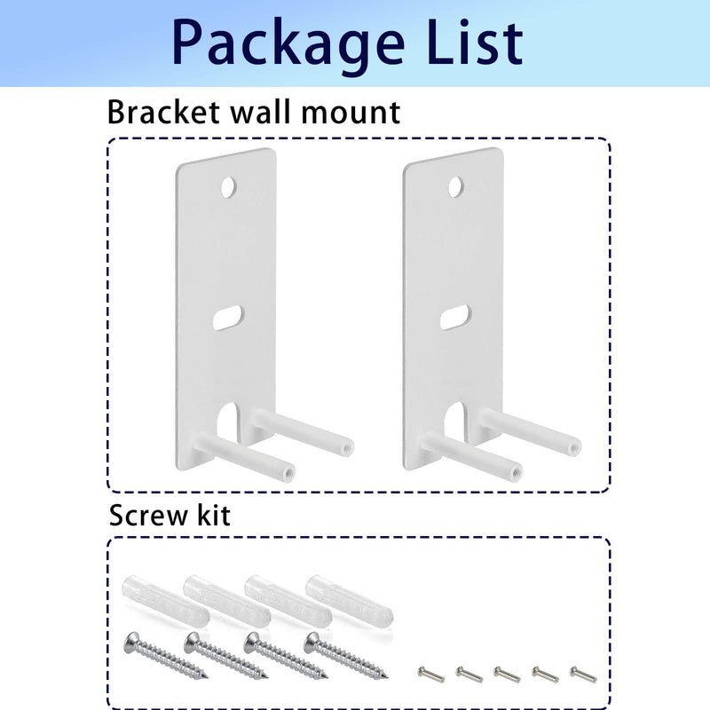  [AUSTRALIA] - NSFKCED Pack of 2 White Wall Mount Brackets for Bose OmniJewel Lifestyle 650 Home Entertainment System for Surround Speakers 700