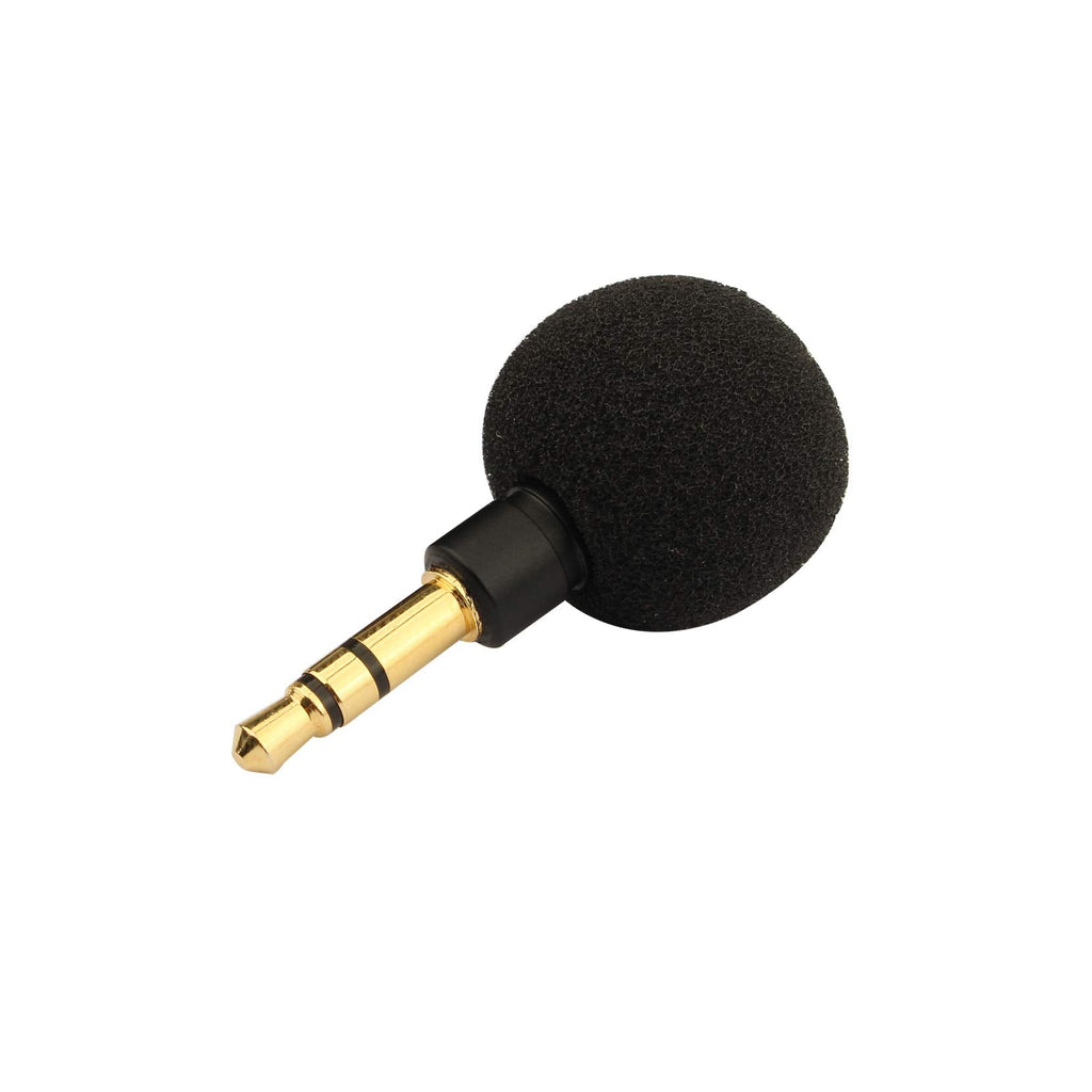  [AUSTRALIA] - Futheda 3.5mm Mini 3-Pole Stereo Omnidirectional Mic Portable Microphone Compatible with Mobile Phone Pad PC Laptop Studio Video Recording Noise Cancelling Small Mic Plug and Play